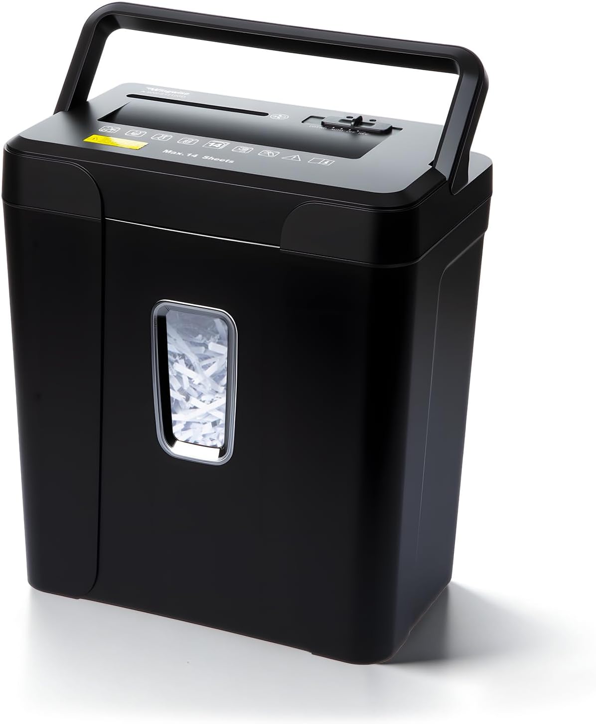 Wingwise 14-Sheet Paper Shredder for Home Office, Cross Cut Shredder Heavy Duty with 5.5 Gallons Bin, Office Shredder for CDs/Credit Card, P-4 Security, Anti-Jam System