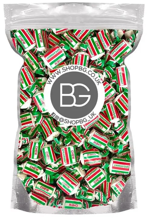 BG Pick & Mix Sweets Candy Pick n Mix Choose Your Sweetie Pouch 800g (- Spearmint Chews)