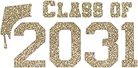 Vista 13 de Class of 2031 Iron On Decal, Graduation Shirt Transfer, Graduate Tshirt Patch, DIY Crafts, Graduation Cap, Pick Size and Color, Iron-On Almost Old