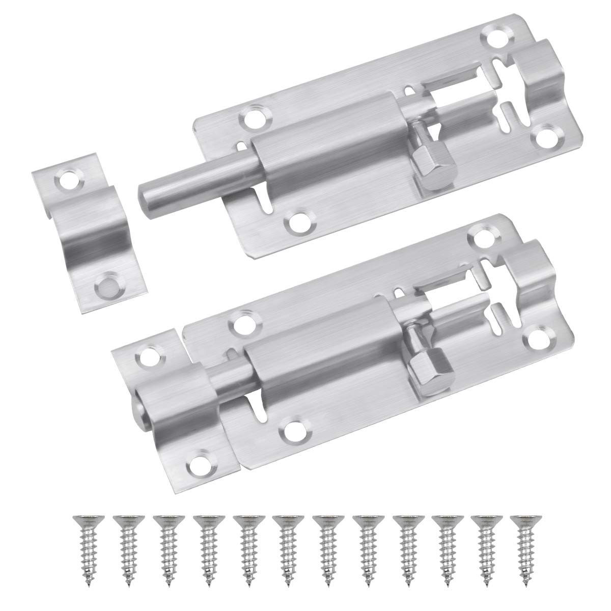 Buy HQdeal 2 Pack of Sliding Door Bolt Locks 3 inch Stainless Steel