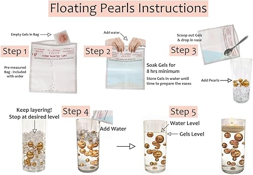 Miniatura 6 de 4 paquetes de bastones de caramelo, paletas y gemas festivas de color rojo y blanco flotantes para decoración de jarrón