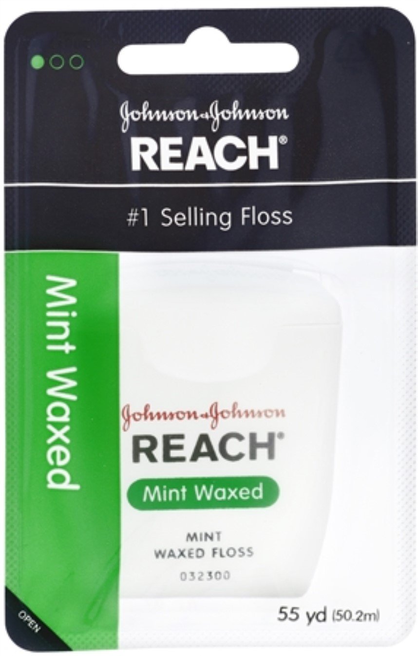 Reach Waxed Floss Mint - 55 yds., Pack of 5