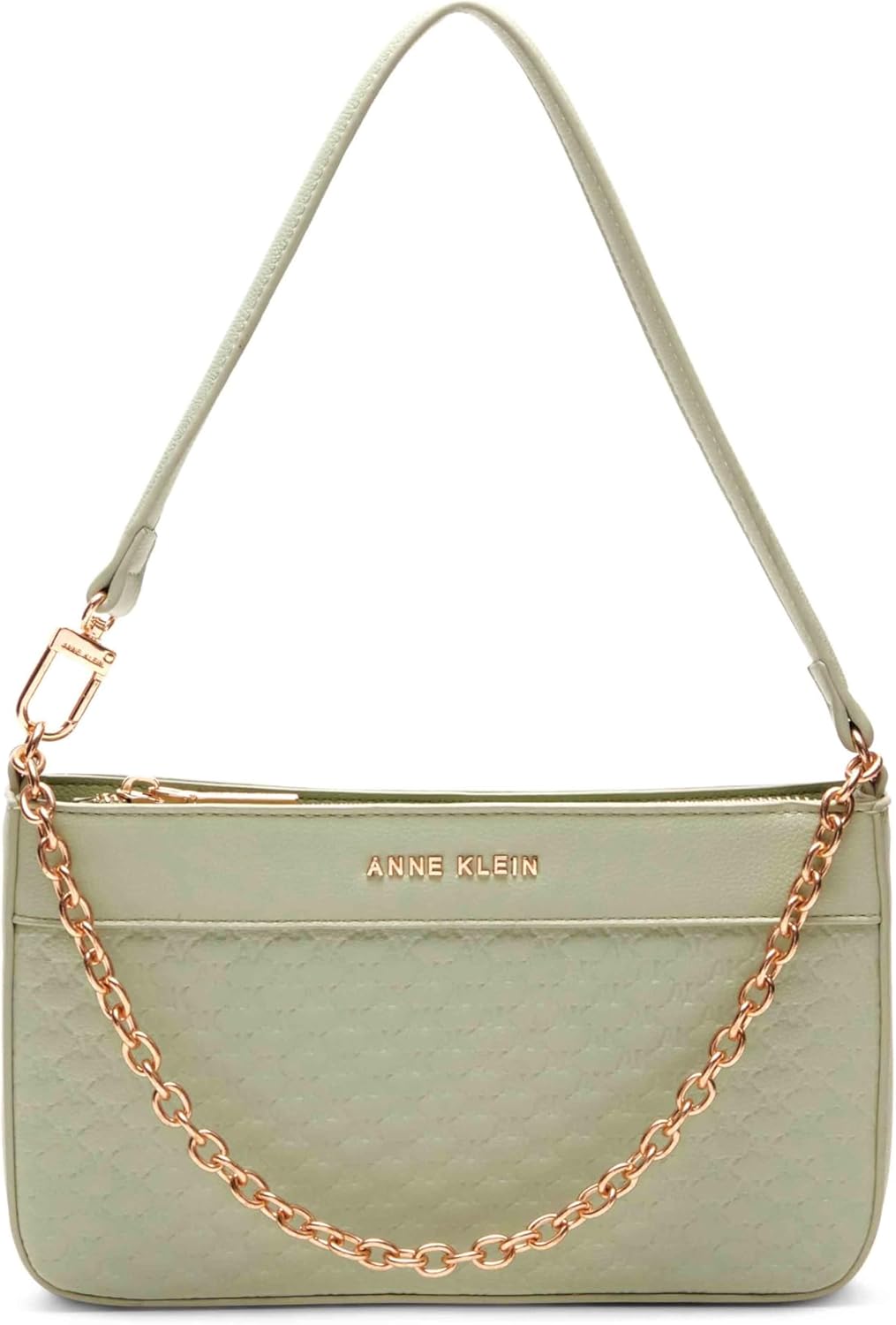 Anne Klein AK debossed logo Pouchette with chain swag