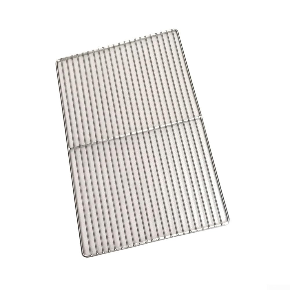 Shophubio Stainless Steel BBQ Grill Grate, 304 Heavy Duty Mesh Wire Rack for Camping Patio Fire-Pit, Non-Stick Square Grid Cooking Grate(24×40)