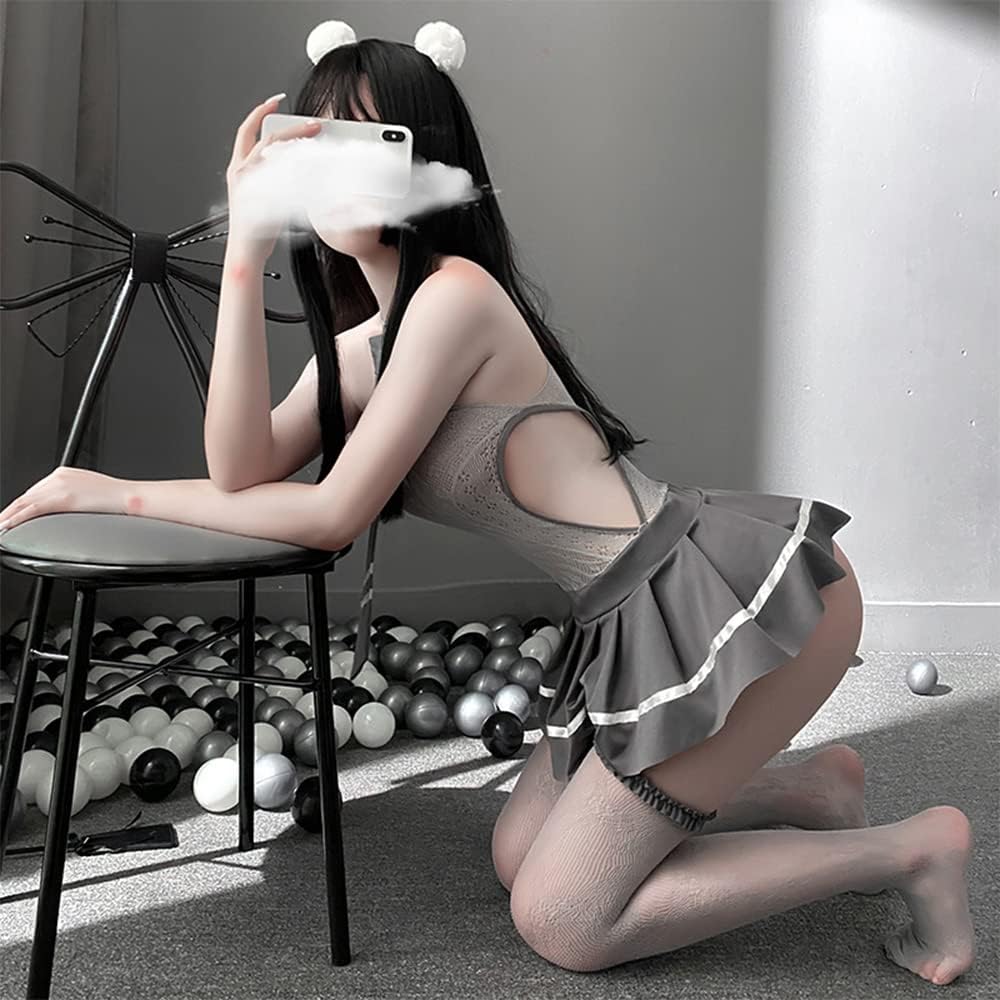 Japanese schoolgirl cosplay perspective temptation uniform cute anime sailor suit sexy lingerie