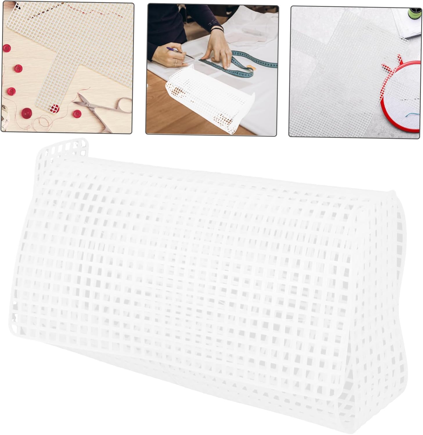 Lurrose 5pcs Plastic Mesh Sheet for Embroidery and Crochet Projects Mesh Canvas Neat Multi-Functional Crafting Material for Bags and More for Creative Use