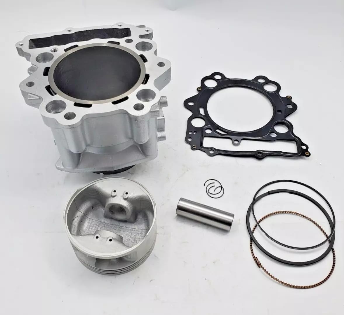 Kit de pistón de cilindro compatible con Yamaha Raptor 660R 686cc 2001-2005, Rhino 660 686cc 2004-2007, Grizzly 660 686cc YFM660 2002-2008, 102mm