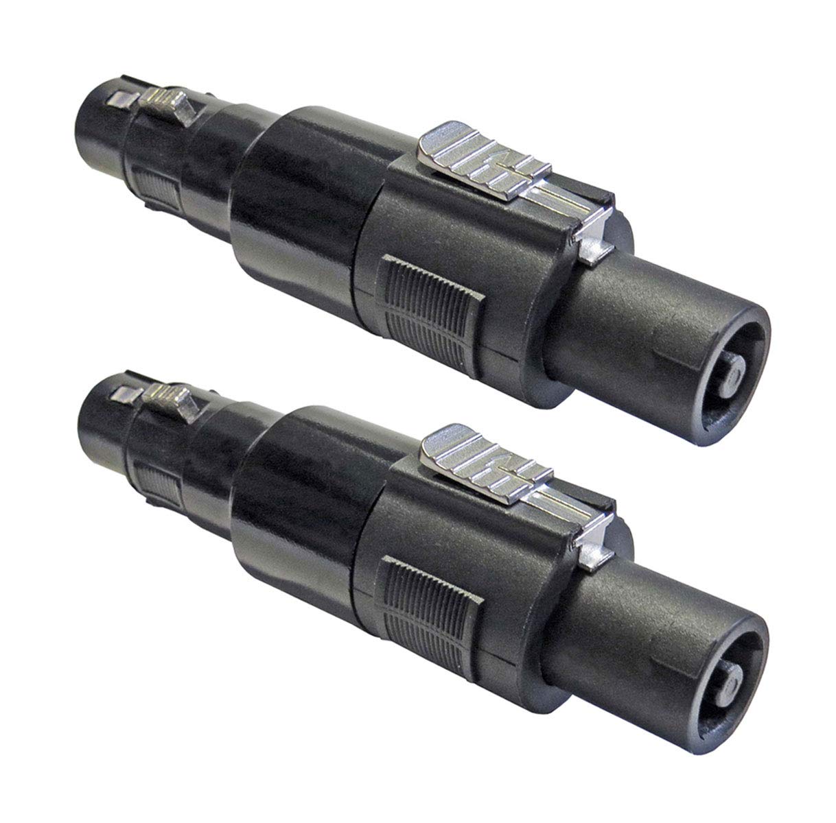 keepdrum ADA038 Speakon Adapter Złącze wtykowe XLR żeńskie do Speakon 2 szt.