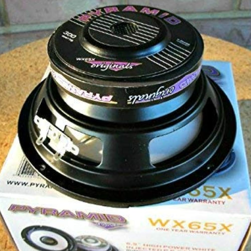 KIT SET PER PYRAMID WX65X 1 woofer altoparlante diffusore da 16,5 cm 165 mm 6,5" di diametro, da 150 watt rms e 300 watt max, impedenza 4 ohm, per auto 1 pezzo