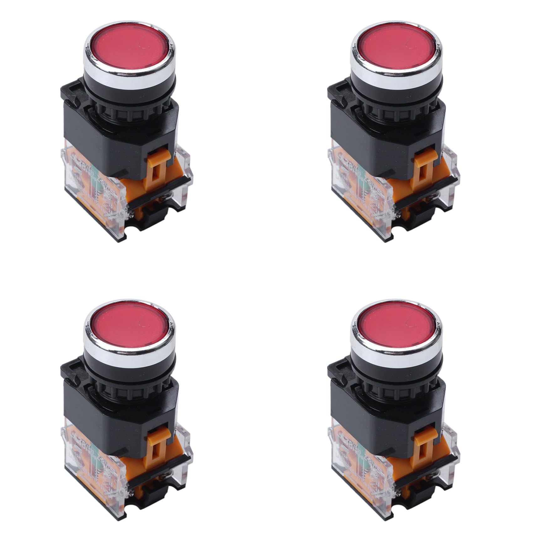 Jnchdghwa Red 4X La38-11/203 Push Button Momentary Heavy Duty Switch
