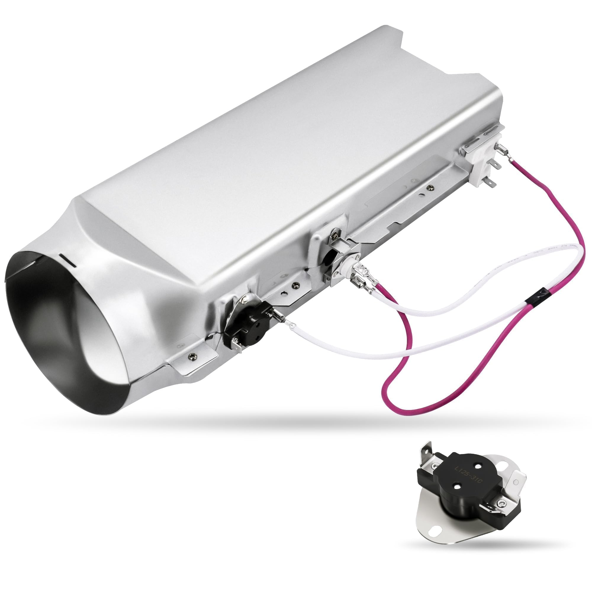 Photo 1 of DLE1501W DLE1101W DLEX3360W Dryer Heating Element & Thermostat Fit for LG Models DLEX2550R DLE3733U DLE2240W DLE3733W DLE0442G DLEX3250V DLEX3360V DLE5977B DLE2050W DLE0442W DLE2140W DLE2101W DLE3777W