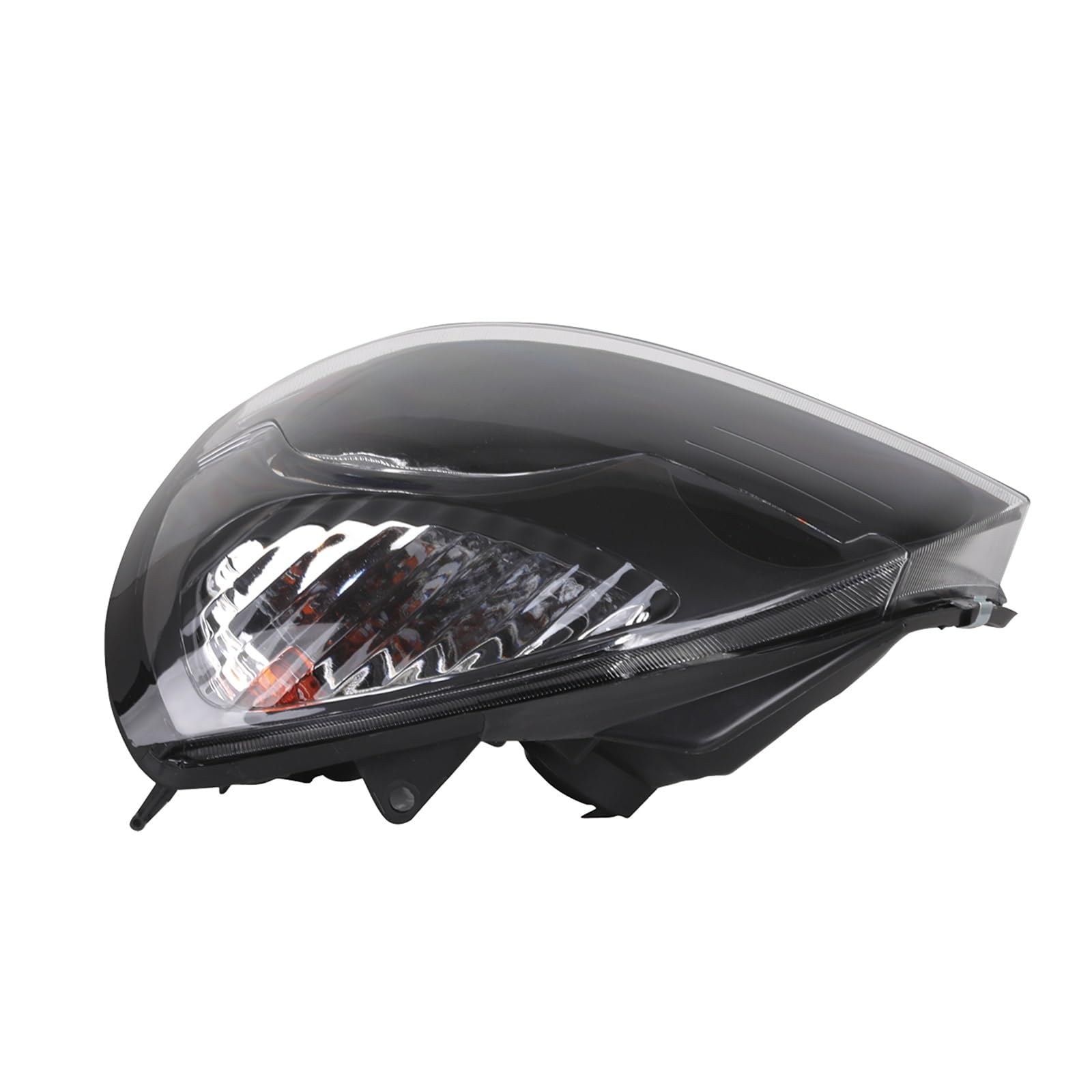 Lampada Fanale Posteriore Faro anteriore per Renault per Clio II 2001-2005 R:7701051770 L:7701051769 Nero Bianco Opzioni Destra Sinistra Faro compatibile(White Left)