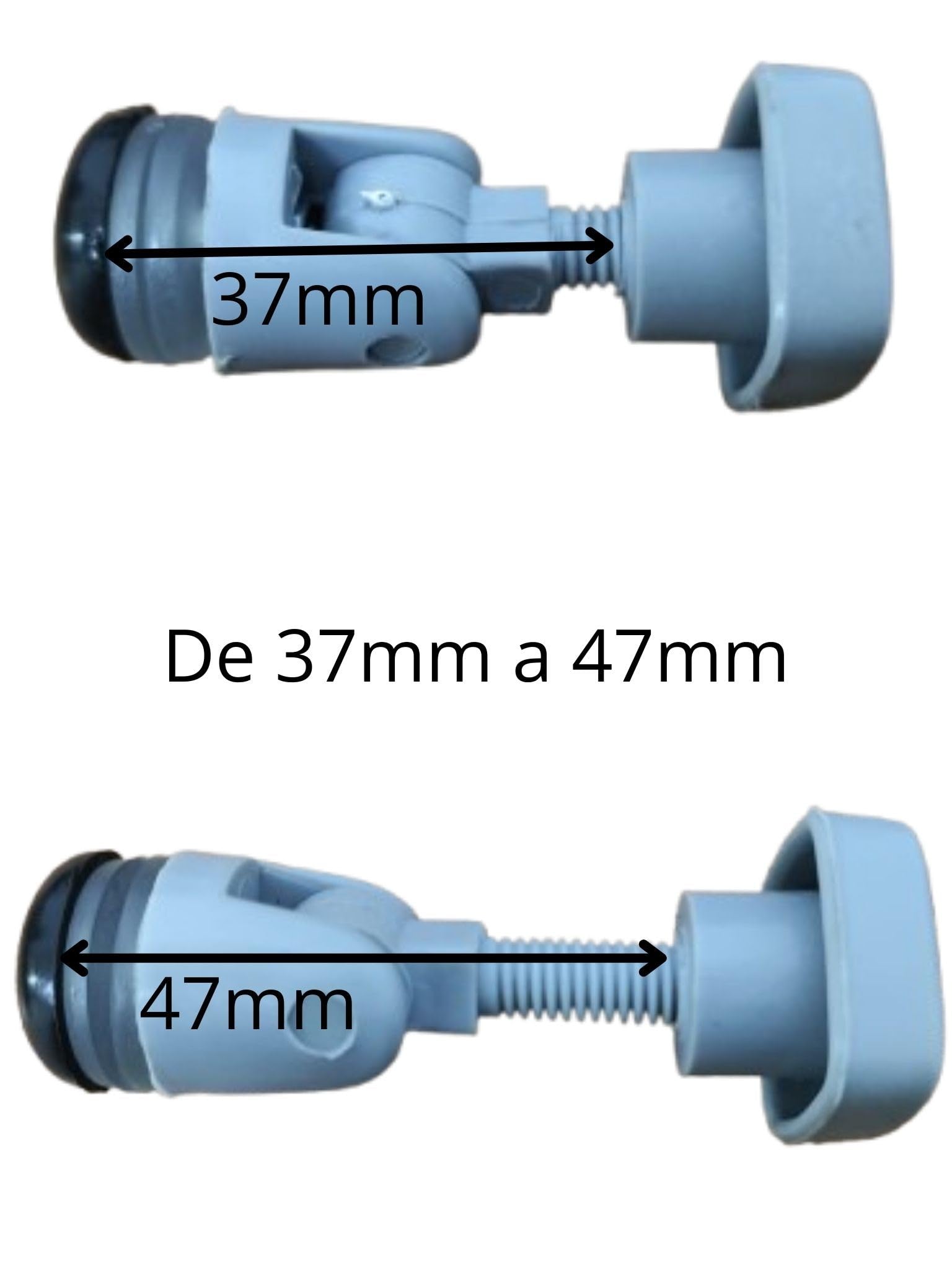 CR-MOESANCO® 2 pomelli di chiusura per finestra di caravan, camper, barca o camper (grigio)