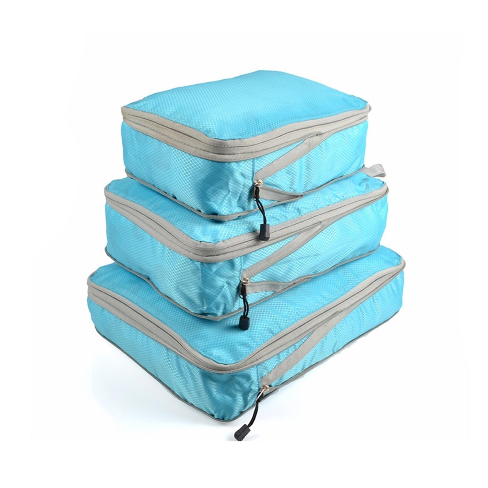 3 - teiliges Travel Storage Organizer Set | Wasserfeste Nylon-Gepäcktaschen for Kleidung, Unterwäsche & kleine Gegenstände | Kompakte Sortiertaschen for Geschäftsreisen & Urlaube(Blau)