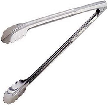 Paderno World Cuisine stainless steel serving tongs 8 7/8"