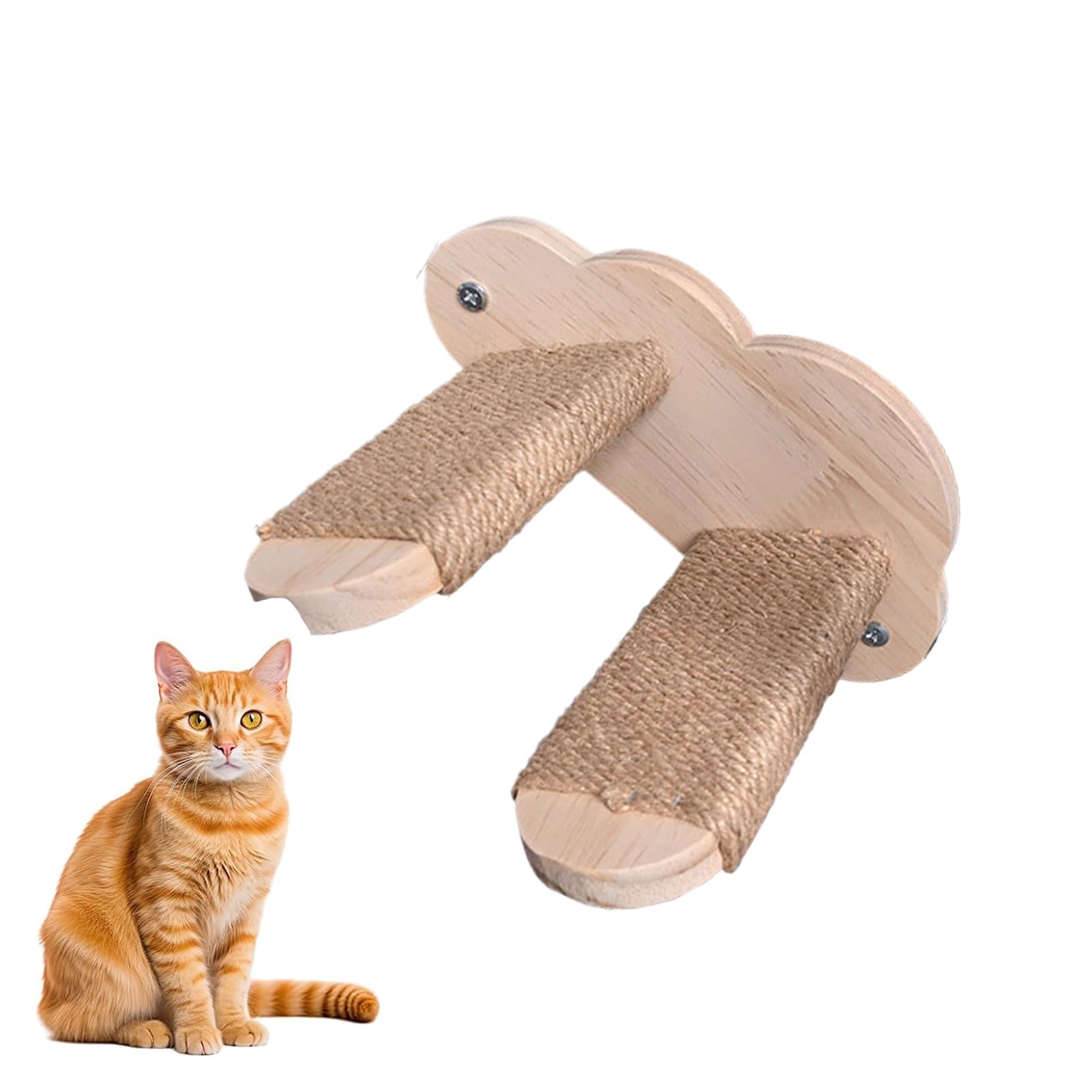 Étapes murales pour chats en bois : échelle flottante d'intérieur