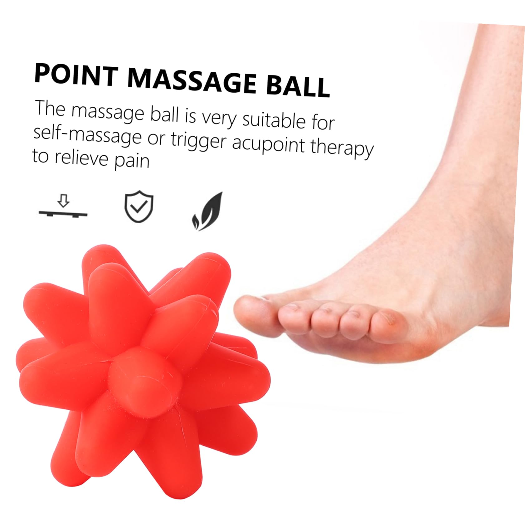 3pièces Balle De Fitness Silicone Élastique Pour Balle De Réaction Pour Entraînement Accessoire De Massage Musculaire Silicone