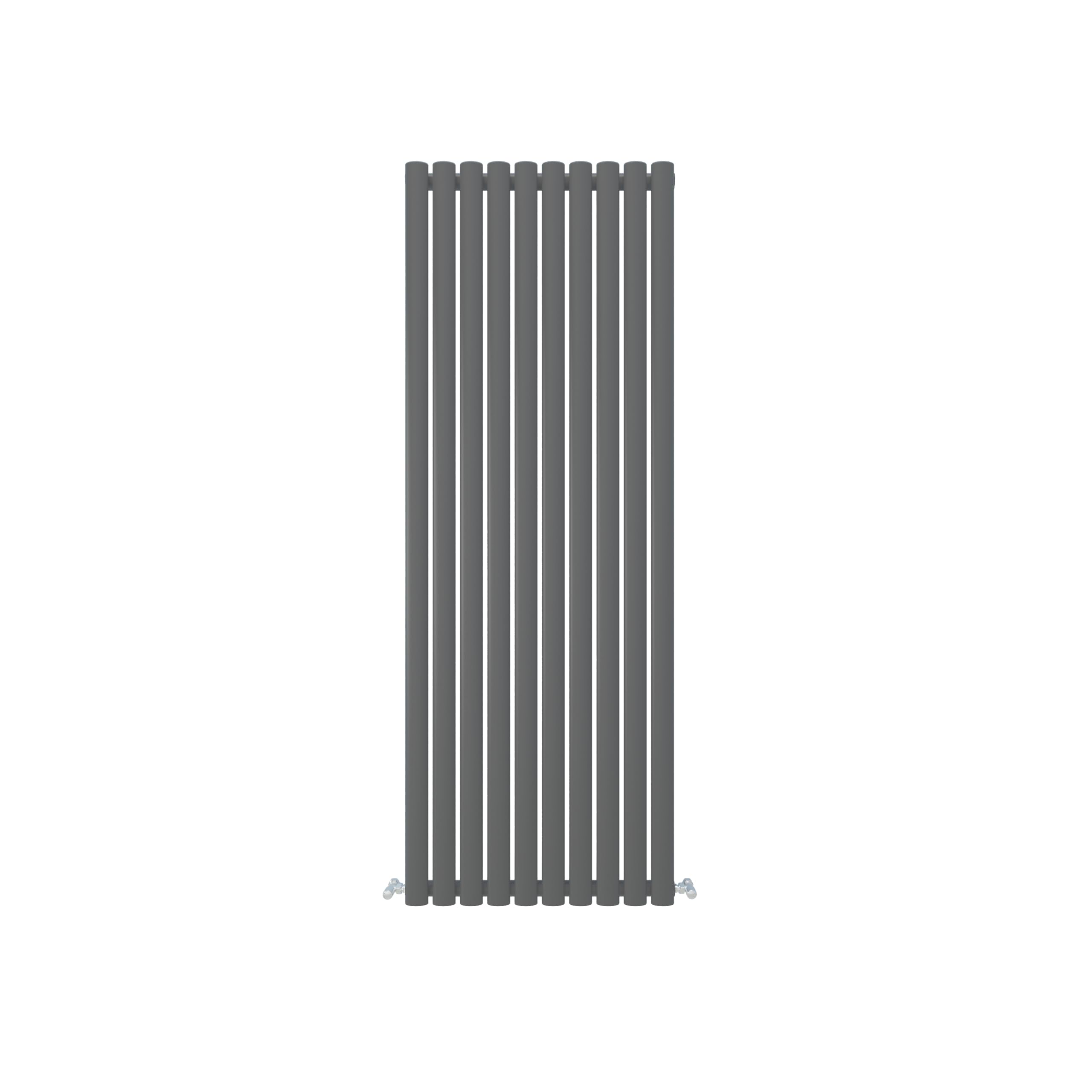 SLINE SANITARY Vertical Designer Oval Column Radiator, Oval Radiator Anthracite, 1600×590mm Double Panel Modern Radiator for Bathroom/Living Room, Central Heating Rads, Amazon Radiator Wall Mounted