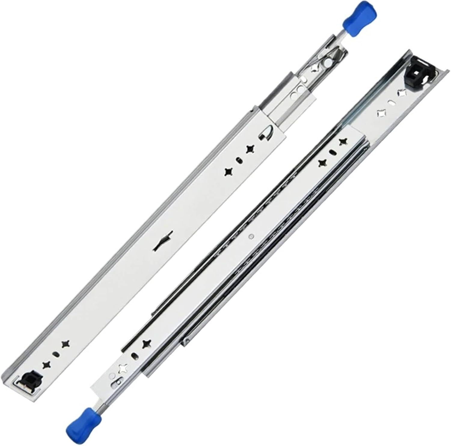 Compatible for KAK 10"-50" Drawer Runners 53mm Wide Ball Bearing Full Extension Slides with Lock(28inch (700mm))