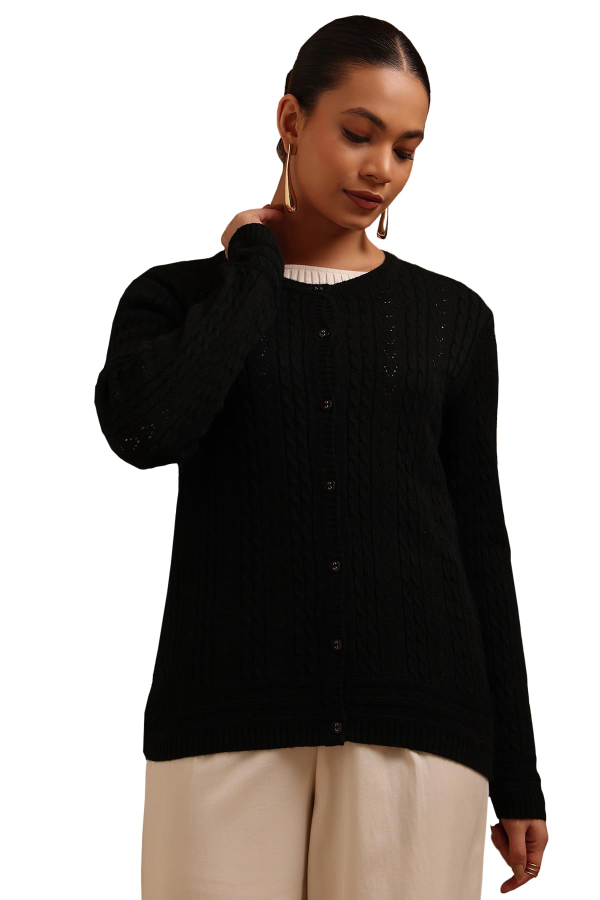 soch Womens Acrylic Knitted Cardigan-picture-17