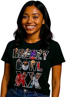 Breezy Bowl XX Jersey Font Collage Concert Outfit Merch Shirt tee Fan Un...
