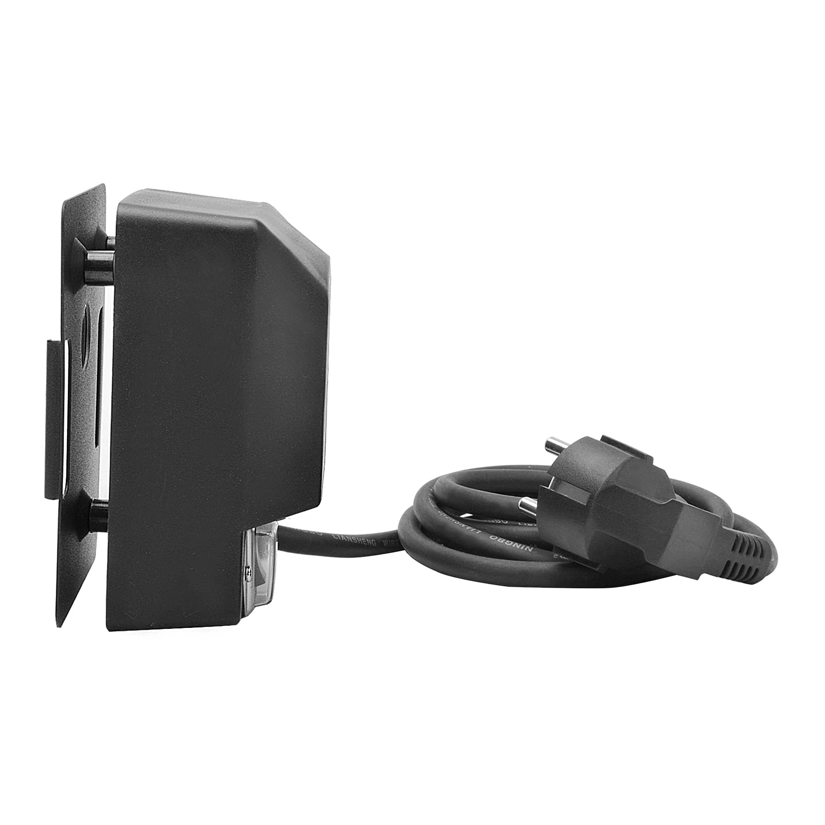 onlyfire Moteur Tourne Broche 220V-240V pour Rôtisserie Électrique, Moteur pour Tournebroche Barbecue, Capacité de Charge 18 kg, Vitesse 2 TR/Min, Câble de 1.5 m, Noir