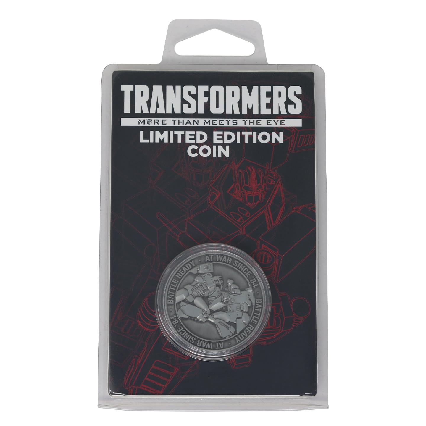 Transformers Sammelmünze Limited Edition – Offiziell Lizenziert, Doppelseitig Geprägt, Einzeln Nummeriert, In Display-Pack