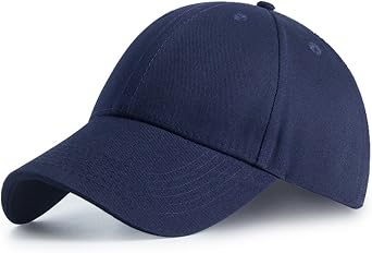 Plain Baseball Cap for Men, Classic Solid Colour Cotton Hat