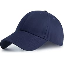 Plain Baseball Cap for Men, Classic Solid Colour Cotton Hat