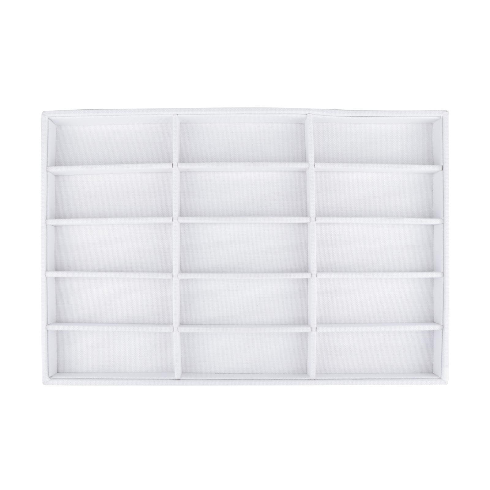 Oshhni Présentoir à lunettes, boîte de rangement pour lunettes, organisateur de lunettes, 15 compartiments, boîte de rangement pour lunettes de soleil pour