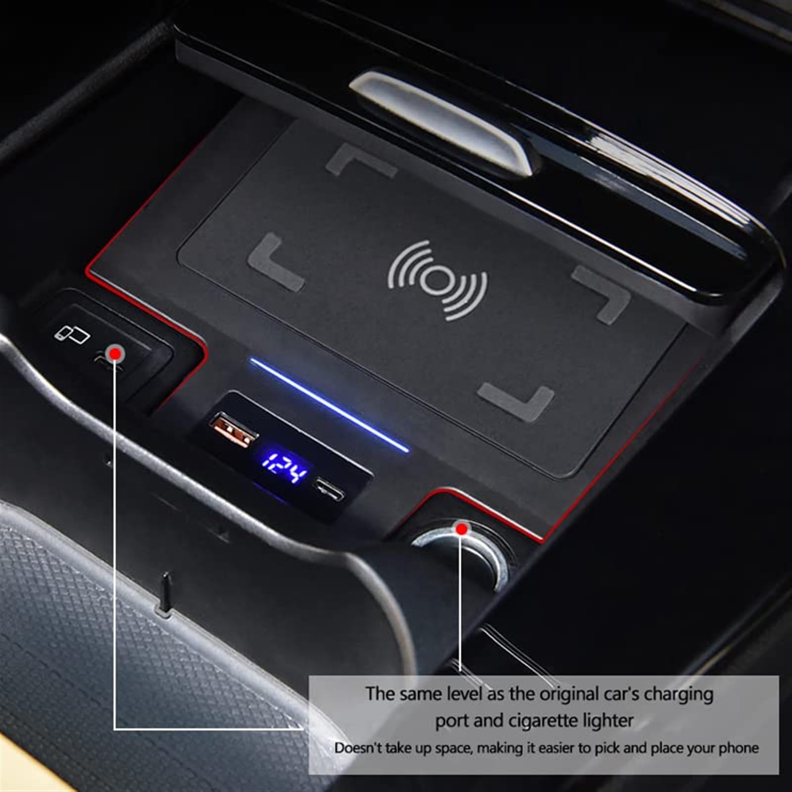 Bezprzewodowa ładowarka samochodowa QI do telefonu komórkowego 15W, do, W177 W247 X247 AB CLA GLA GLB zapalniczka podkładka ładująca USB Bezprzewodowa ładowarka samochodowa