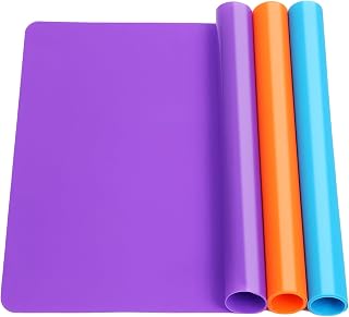 Aoulela 3 Pack A3 Silicone Craft Mats Nonstick Nonslip Heat-Resistant for Resin Jewelry Casting Playdough Table Protector 15.7x11.7"