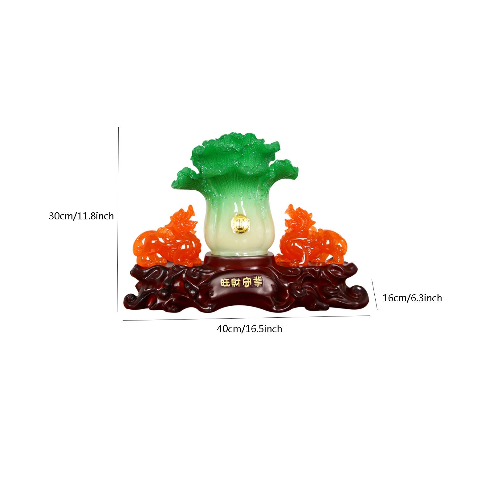 GRFIT Scultura ornamento Fortunato Cavolo Pi Xiu Decorazione Decorazione Office Desktop PI XIU Decorazione Feng Shui Dispositivo Cassiere Desk Decorazione Apertura Regalo Feng Shui mascotte statua