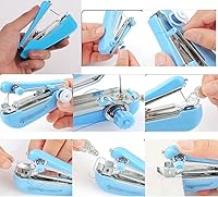 Vista 5 de Leadigol Handheld Sewing Machine,Mini Single Stitch Handheld Sewing Machine Portable Cordless Sewing Machine for Home Travel Use, Sew Quick Mending