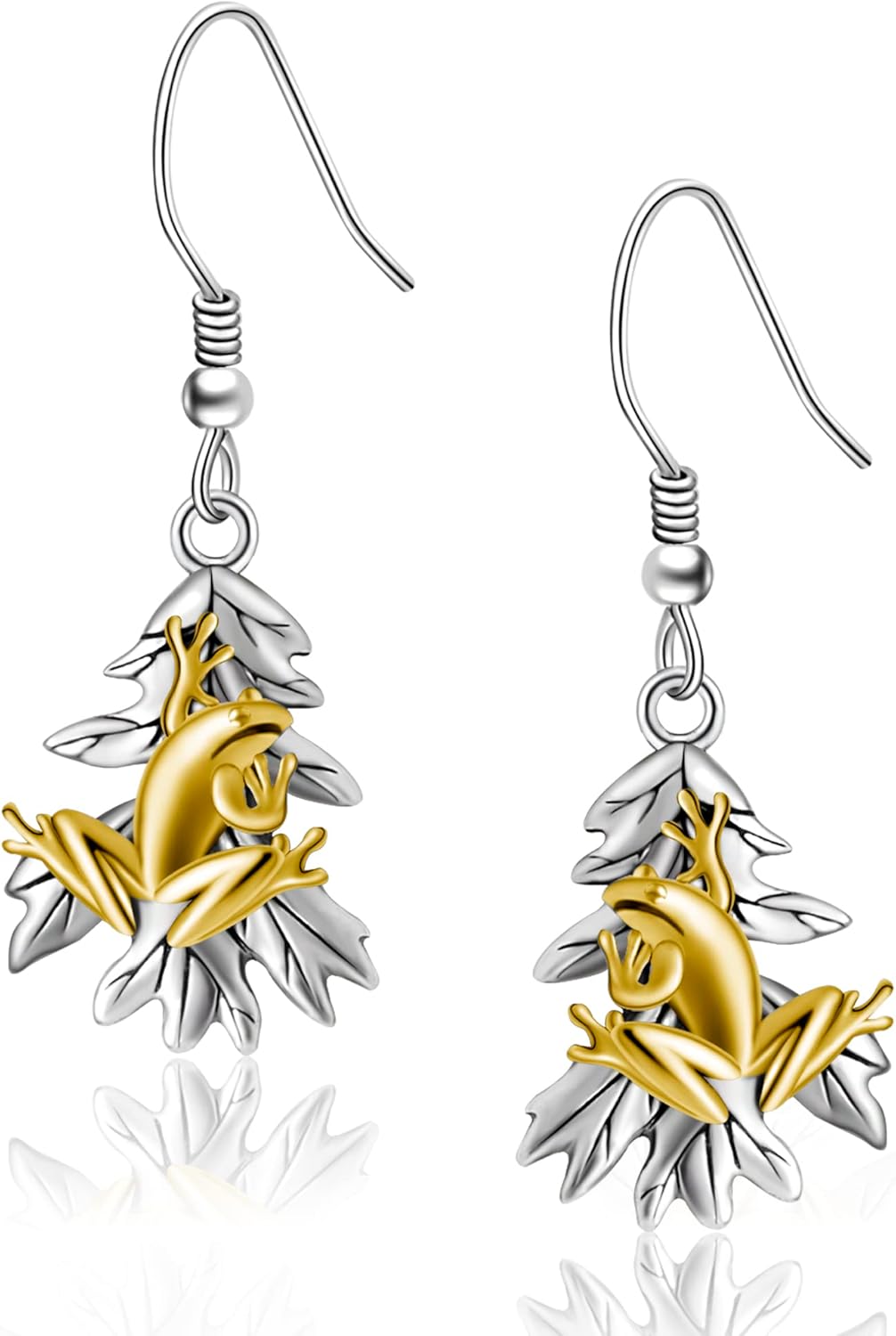 CHIC ARTSY Frog Earrings 925 Sterling Silver Frog, Seychelles Ubuy