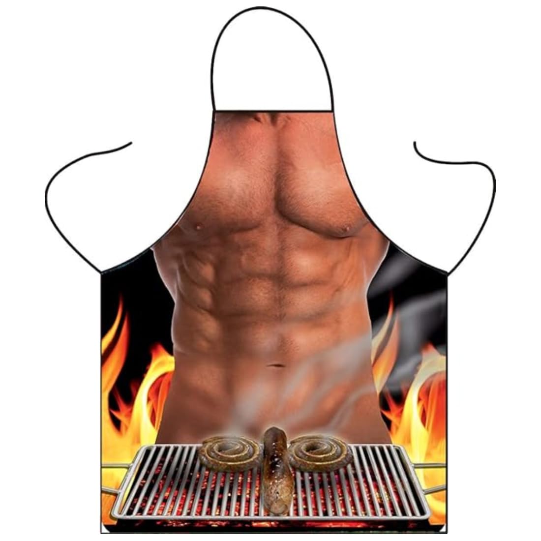 SGERUFZ Delantal de Parrilla para Hombres, Maestro Parrillero, con Diseño Temático, Sexy, Fiesta de Barbacoa, Regalo de, Adultos, Graciosos, Barbacoa