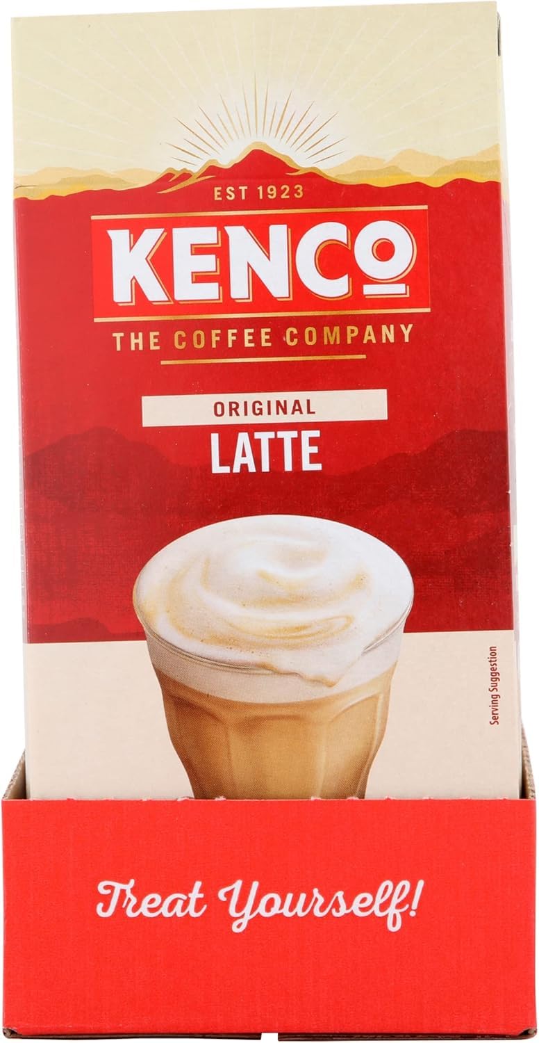 Kenco Latte Instant Coffee Sachets 8x16.3g (Pack of 5, Total 40 Sachets, 652g)