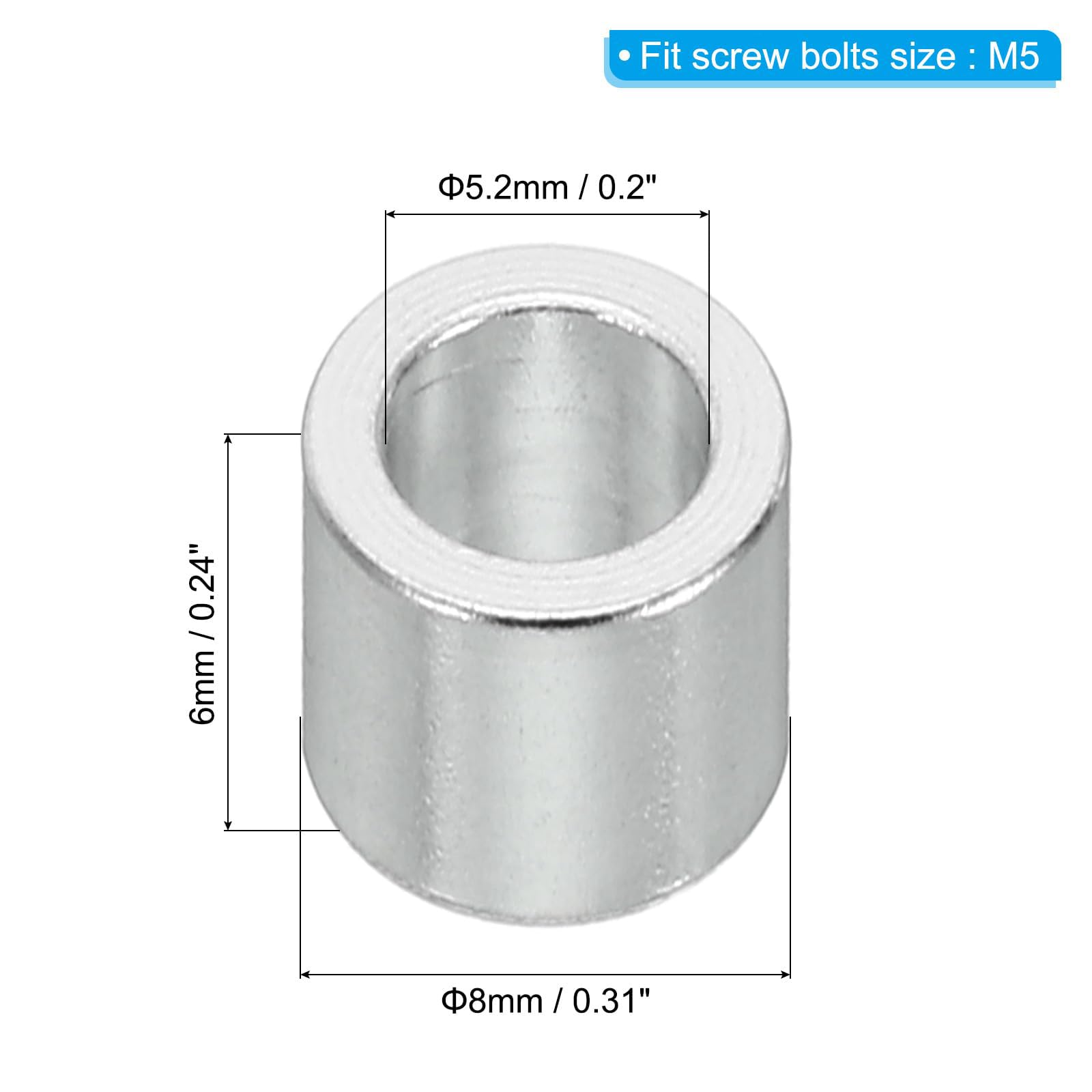 Unifizz M5 Aluminium Spacers - Image 2
