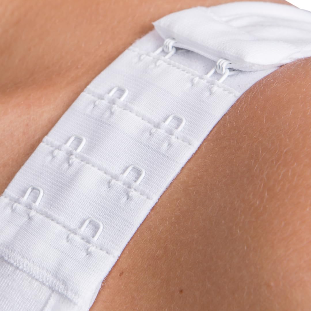 LIPOELASTIC PI Super Variant – postoperativer BH – Nahtlose Baumwoll-Körbchen mit verstellbarem Haken- und Ösenverschluss vorne