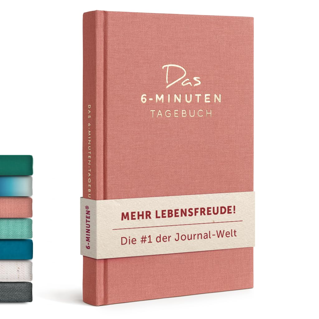 6-Minuten® Tagebuch für Erwachsene 2026 (Das Original) – Mehr Achtsamkeit, Selbstliebe & Resilienz – Dankbarkeitstagebuch, Journal Buch – in 22 Sprachen übersetzt