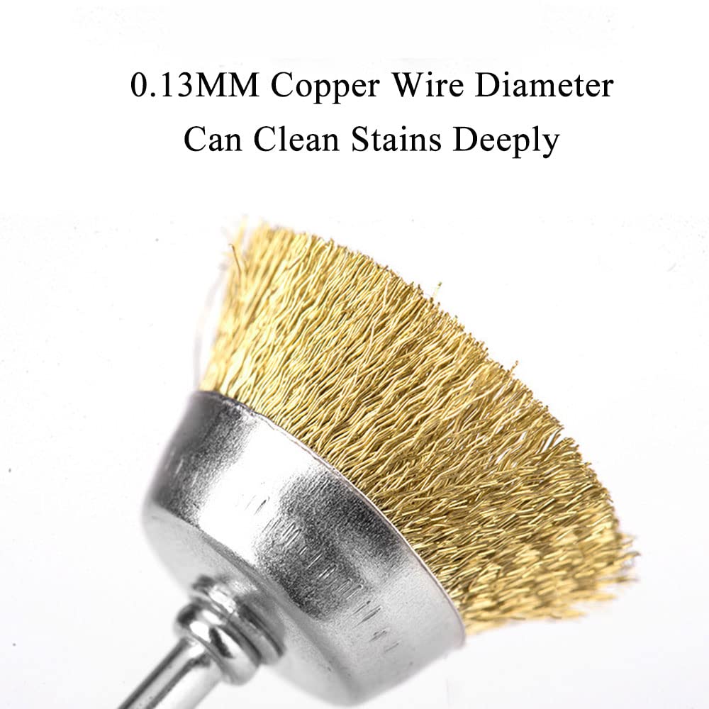 Set Di Spazzole Per Ruote E Tazze Set Di Spazzole Per Ruote E Tazze Set Di Spazzole Per Trapano A Filo Rivestito Kit Di Spazzole Per Pulizia In Ottone Rivestito In Filo - Foto 4