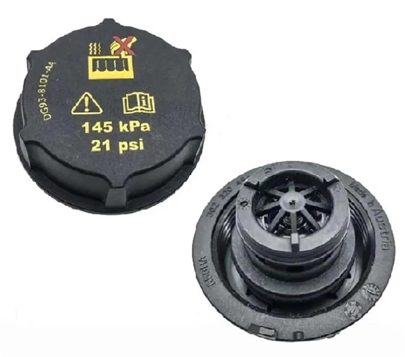 Tappo Radiatore SERBATOIO DI ESPANSIONE PER RADIATORE CON TAPPO adatto per Ford Mustang 2015-2020 Accessori per auto FR3Z8A080A