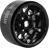 Vista 6 de Cubo de llanta de rueda Beadlock de aleación de aluminio de 1.9 pulgadas, 4 piezas, adecuado para 1:10 RC Crawler Axial SCX10 SCX10 II TRX4 RC4WD