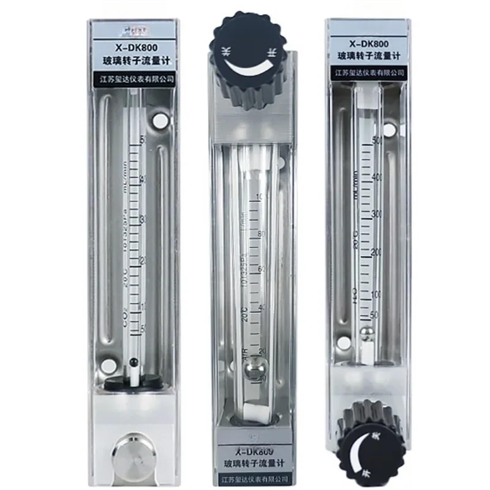 Medidor de flujo de Rotor de vidrio líquido DK800, instrumento de precisión de acero inoxidable, propano, agua pura, aceite de metanol, 1 ud.(DK800-8 B)