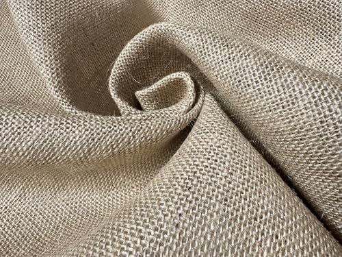 Tissu toile de jute au mètre rouleau 10m pour déco mariage champêtre et chemin de table