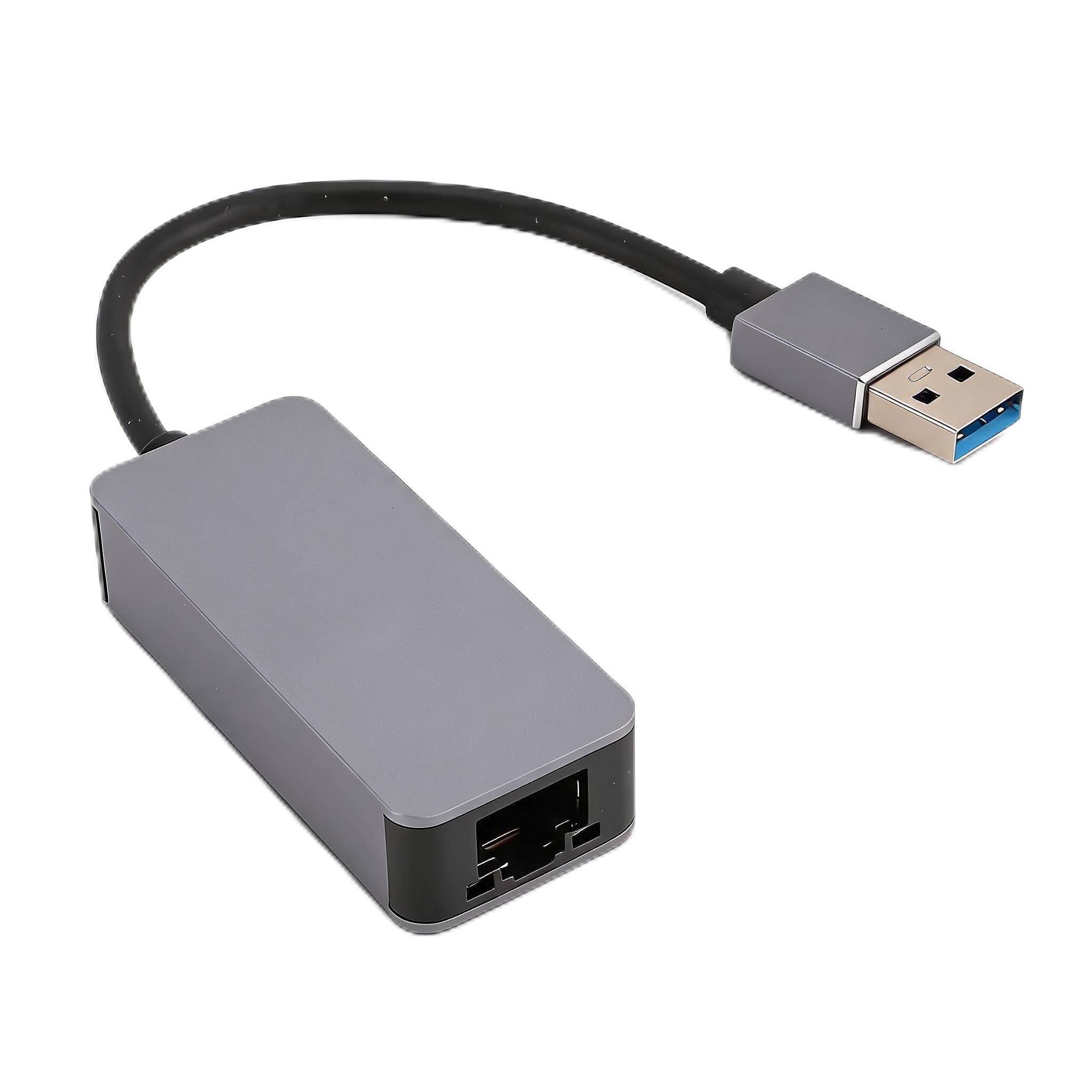 Adaptateur USB vers Ethernet, USB 3.0 vers RJ45 Gigabit Ethernet LAN, adaptateur Internet RJ45 2500M compatible avec XP, OS X, Linux