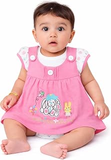 NammaBaby Premium Baby Girls Short Sleeves Frock Dress, Pack of 1, 100% Cotton Frock Price In India
