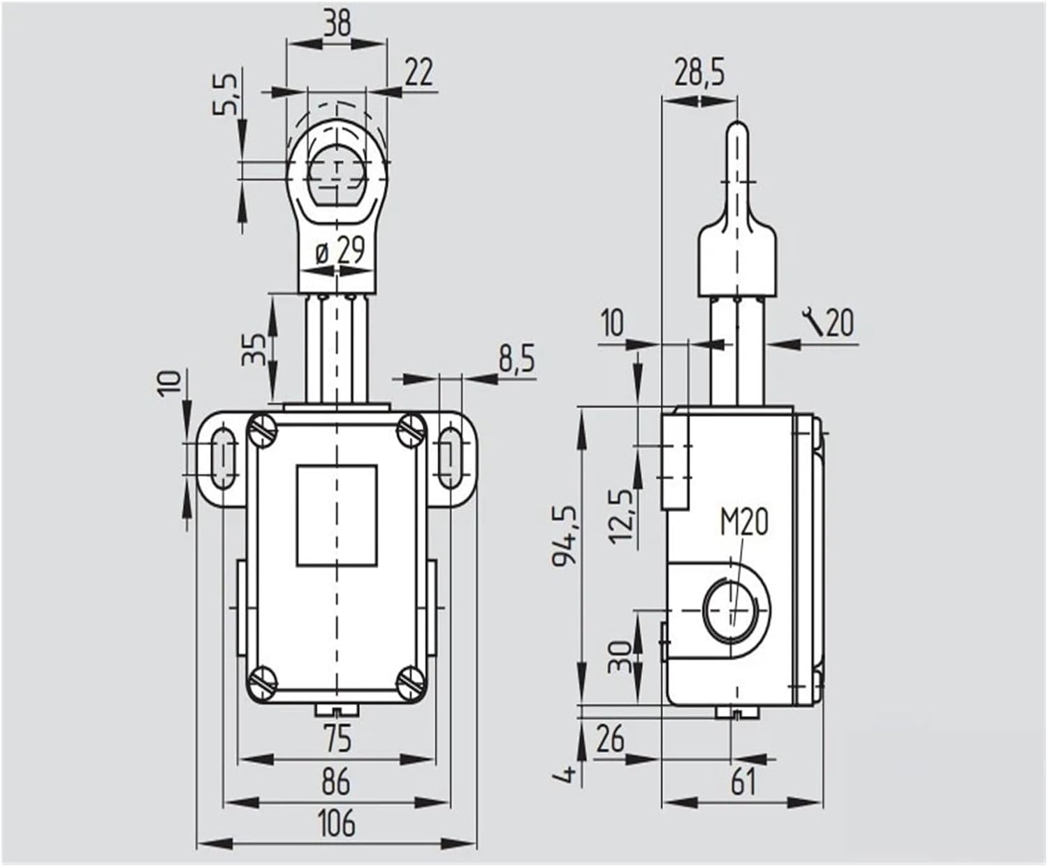 TQ441-01/01yur-M20-1573 TQ 441-01/01Y-UE-R-M20-1572 TQ441-01/01YUER TQ441-01/01Y-1572 Pull Switch(TQ441-01 01YUER)