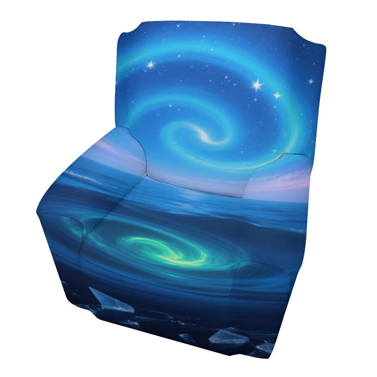 Fekiloot Style Ice Sea Double Vortex Couch Cover Sofa Cover Sofa Slipcover