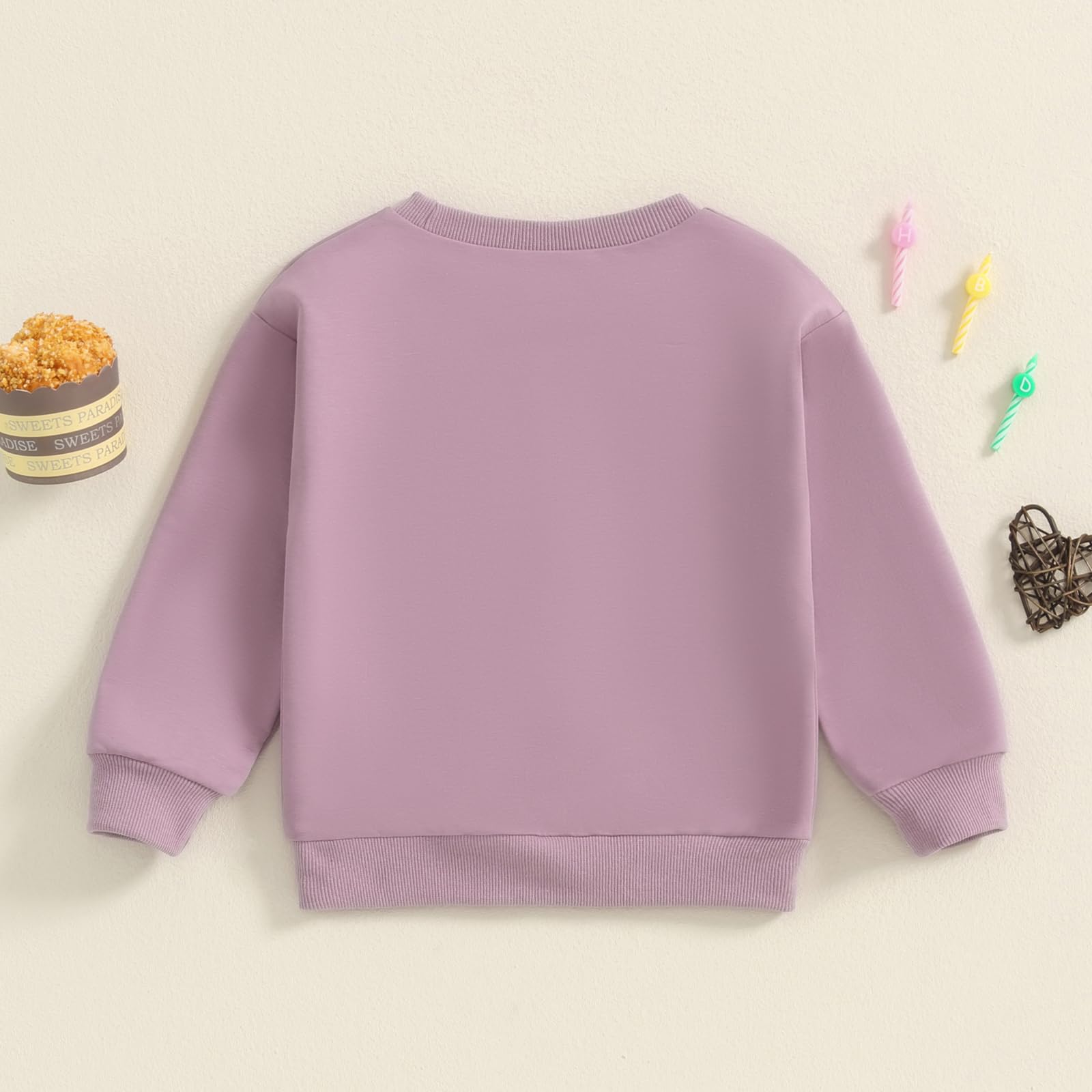 Felpa con cappuccio per il primo compleanno, per bambini e bambine, a maniche lunghe, girocollo, con stampa di lettere, felpa con cappuccio, per autunno e inverno, per bambino (viola 3, 3-4 anni),